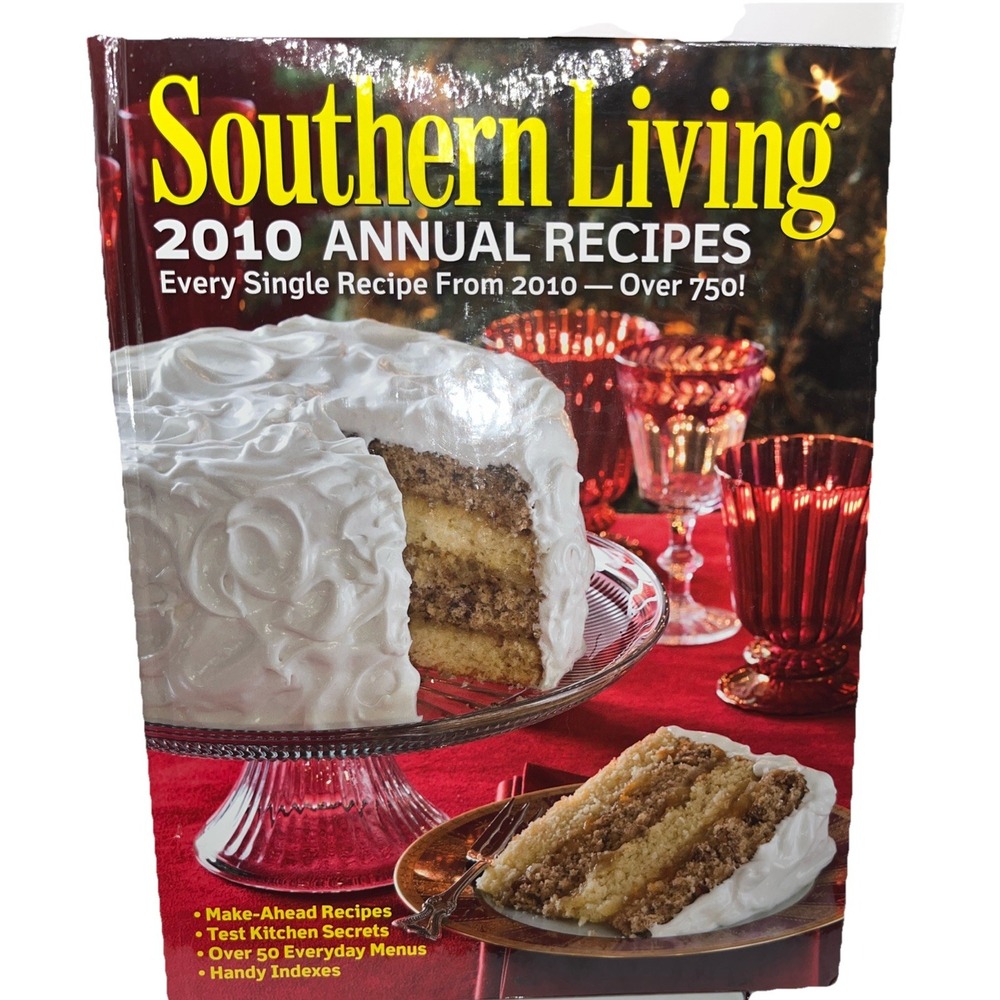 Vintage 2010 Annual‎ Recipes Southern Living Cookbook Cook Book Cooking
